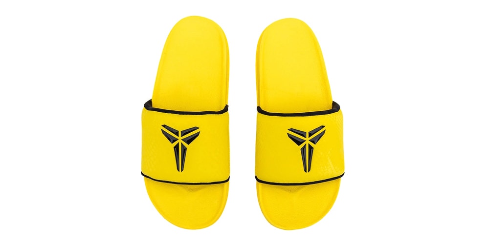 The Nike Kobe Offcourt Slides Get an Electrifying "Lightning/Black" Colorway