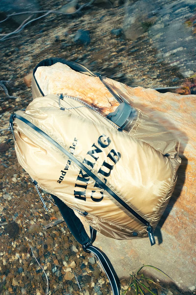 and wander “HIKING CLUB” Spring Summer 2025 Collection Release Info neutral palette camping outdoor 