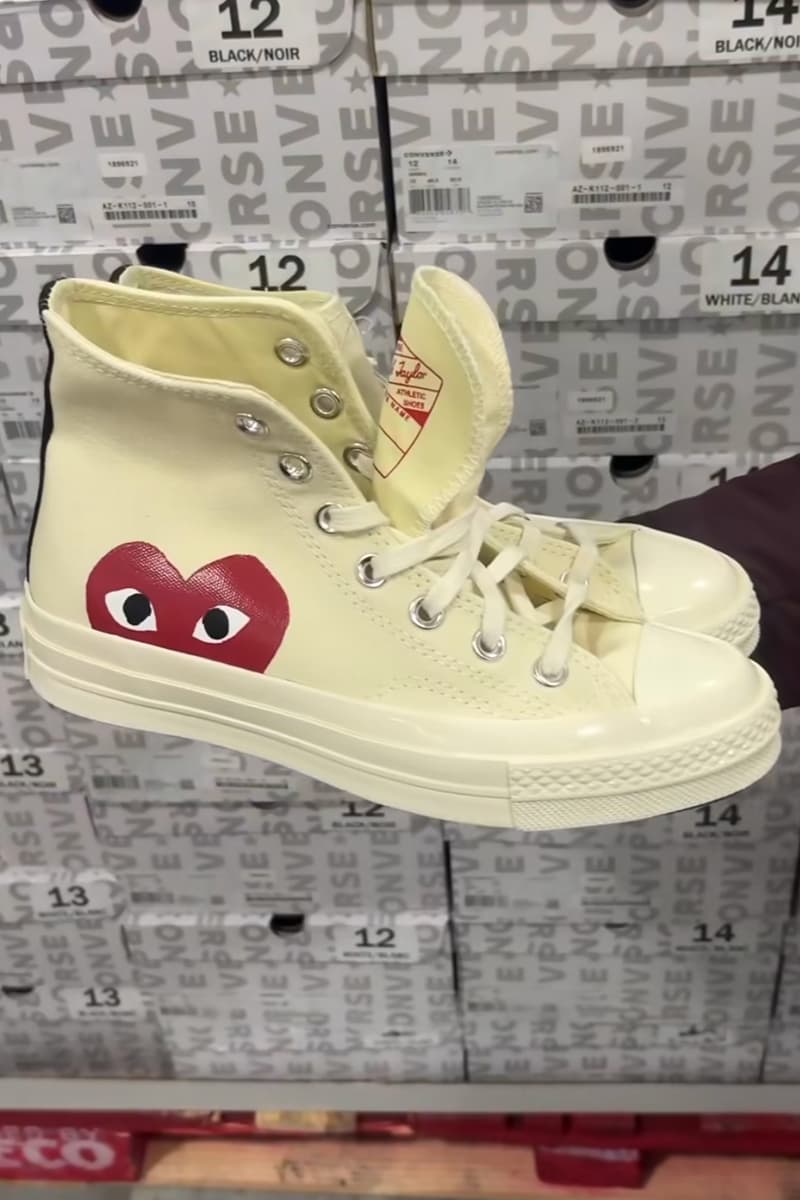 Costco Now Sells COMME Des Garçon PLAY CONVERSE Chuck Taylor High Tops canada markham sneakers ontario canada gta