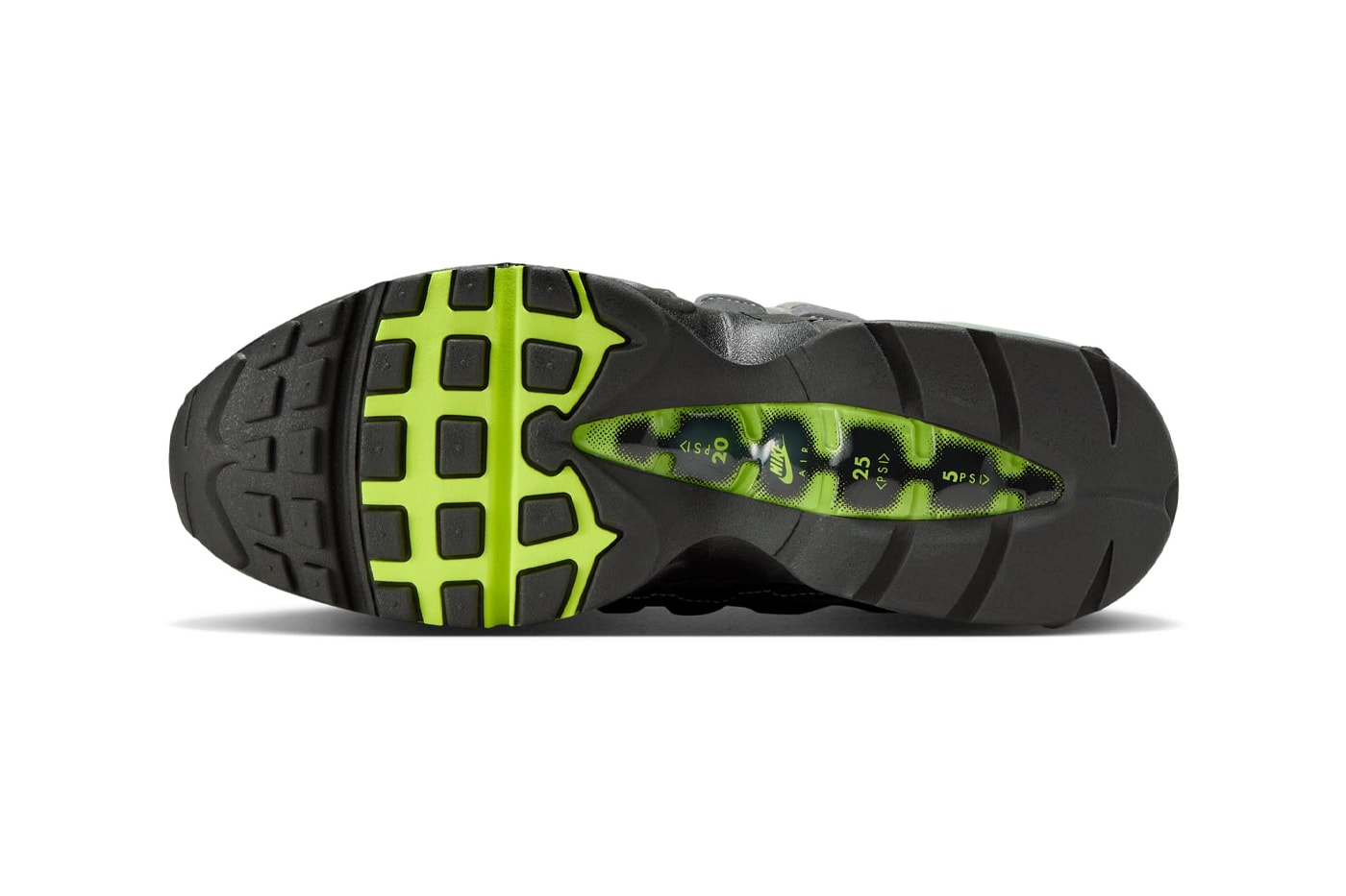 Nike Air Max 95 "Neon" 2025 HM4740-001 Black/Neon Yellow-Cool Grey release info snkrs og air max day