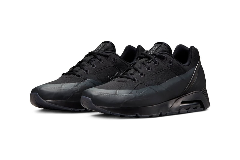 Pan Records x Nike Air 180 “Black/Anthracite” FZ3310-001 Release Info collaboration suede mixed material shoes sneakers swoosh