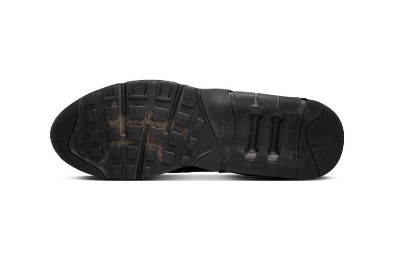 Pan Records x Nike Air 180 “Black/Anthracite” FZ3310-001 Release Info collaboration suede mixed material shoes sneakers swoosh