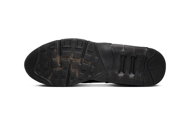 Pan Records x Nike Air 180 “Black/Anthracite” FZ3310-001 Release Info collaboration suede mixed material shoes sneakers swoosh