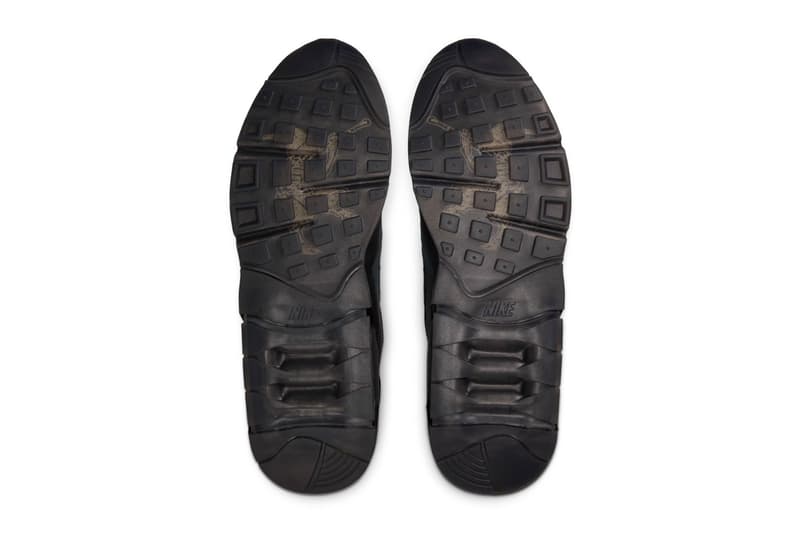 Pan Records x Nike Air 180 “Black/Anthracite” FZ3310-001 Release Info collaboration suede mixed material shoes sneakers swoosh