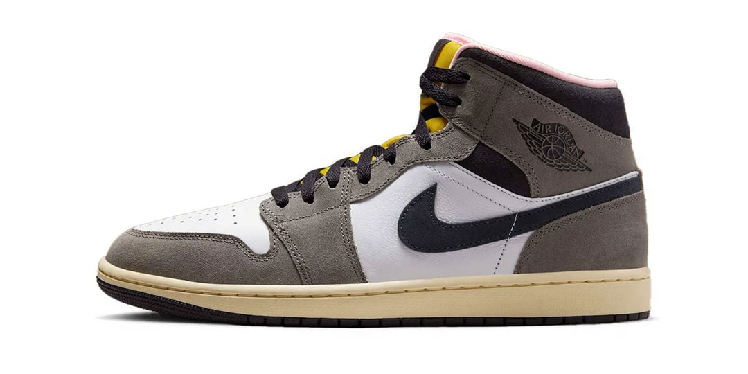 The Air Jordan 1 Mid Surfaces in "Cave Stone"