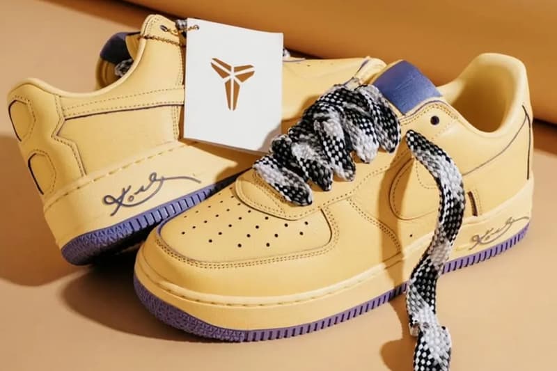 Kobe Bryant Nike Air Force 1 Low Soft Yellow Release Info HV9408-700 date store list buying guide photos price