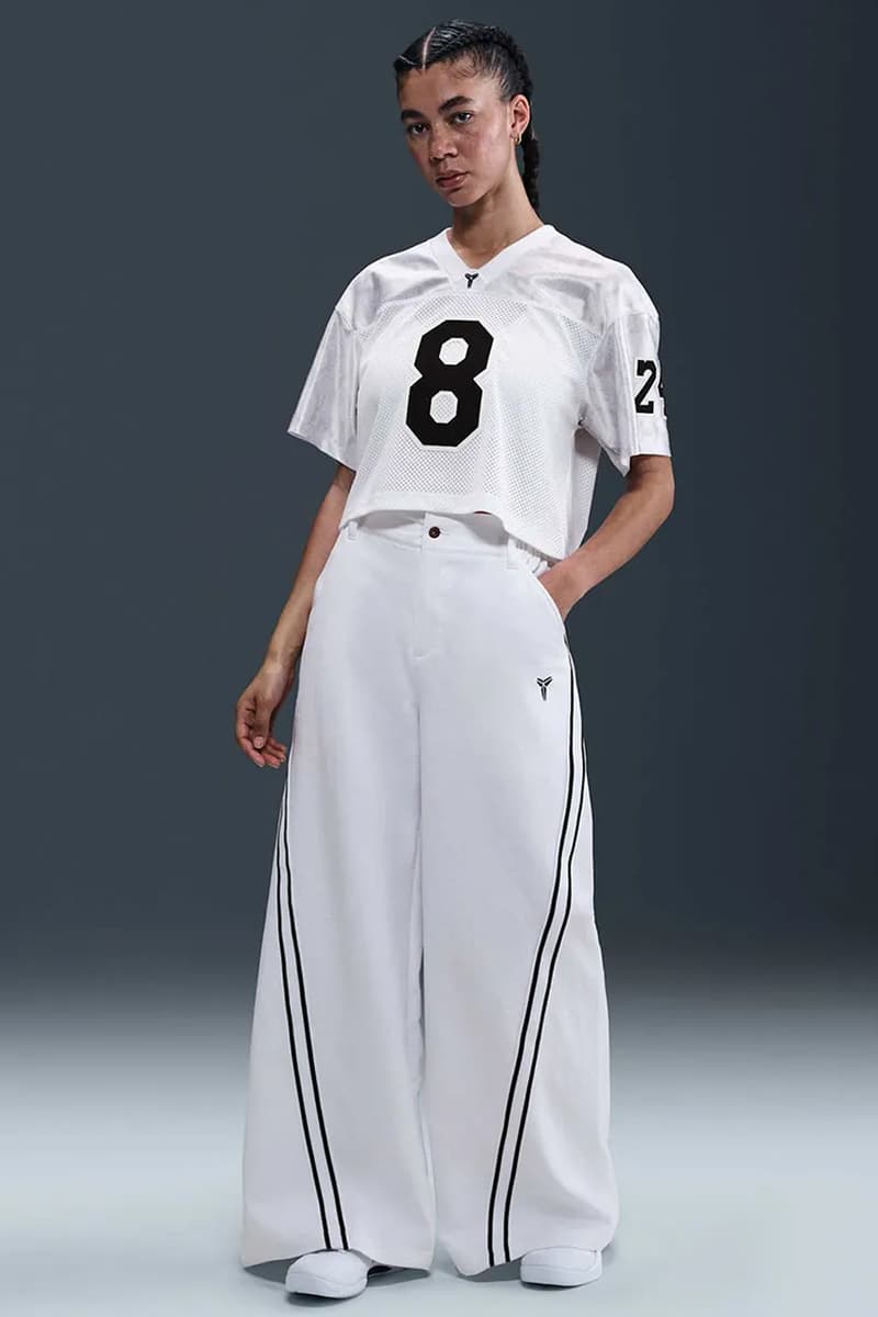Nike Expands Kobe Bryant's Mamba Collection With Football-Focused Apparel jerseys ripstop pants track pants tshirts black mamba