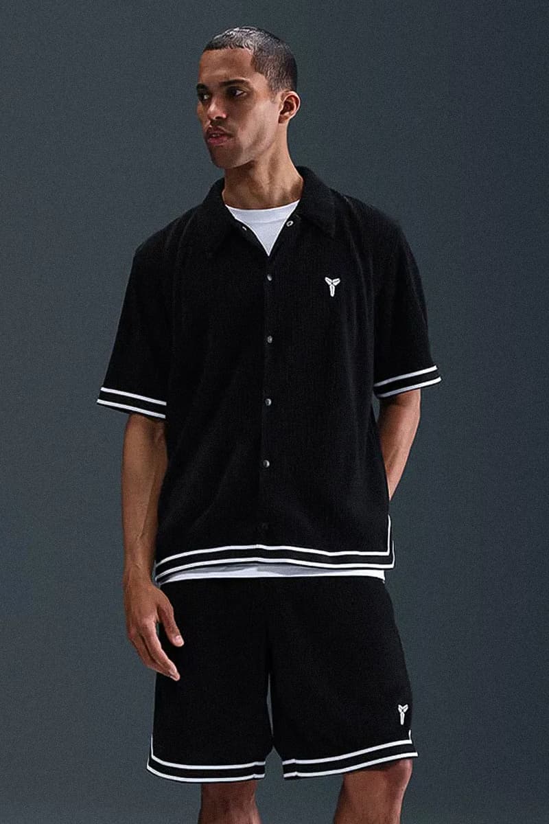 Nike Expands Kobe Bryant's Mamba Collection With Football-Focused Apparel jerseys ripstop pants track pants tshirts black mamba