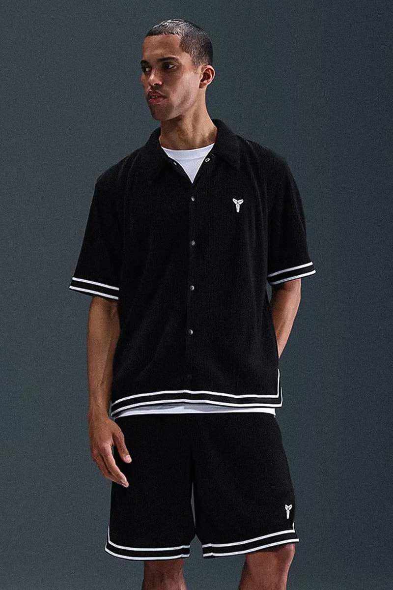 Nike Expands Kobe Bryant's Mamba Collection With Football-Focused Apparel jerseys ripstop pants track pants tshirts black mamba