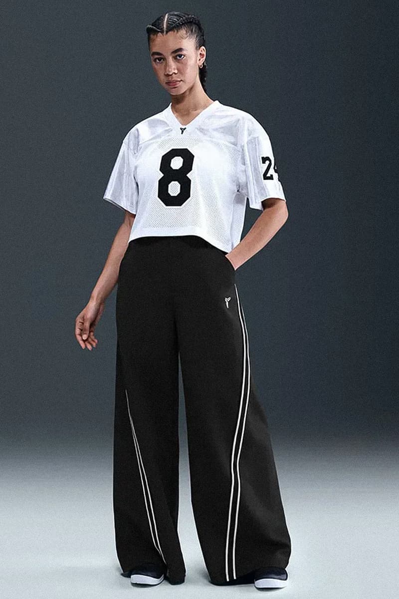 Nike Expands Kobe Bryant's Mamba Collection With Football-Focused Apparel jerseys ripstop pants track pants tshirts black mamba