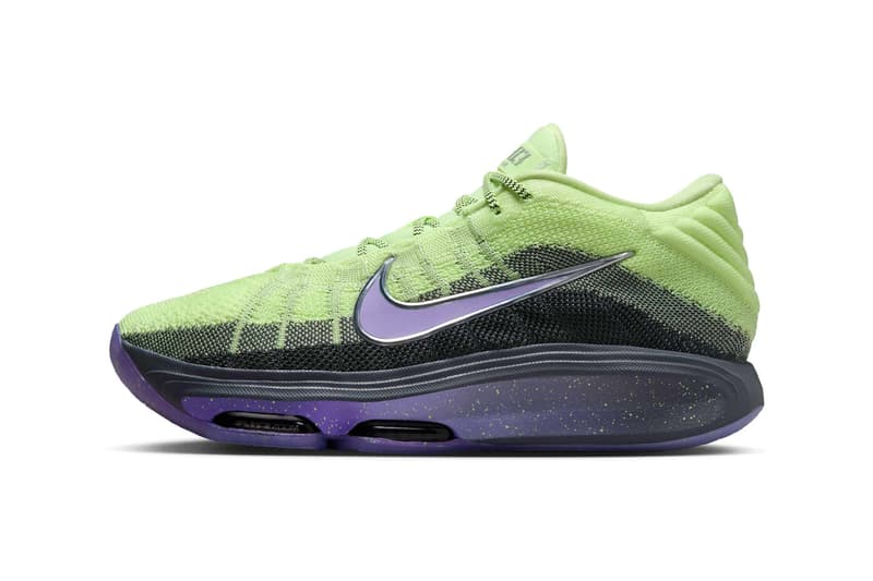 Victor Wembanyama Nike GT Hustle 3 “Barely Volt” FV5953-700 Release Info Barely Volt/Metallic Silver-Dark Grey-Purple Agate swoosh alien french paris nba san antonio spurs