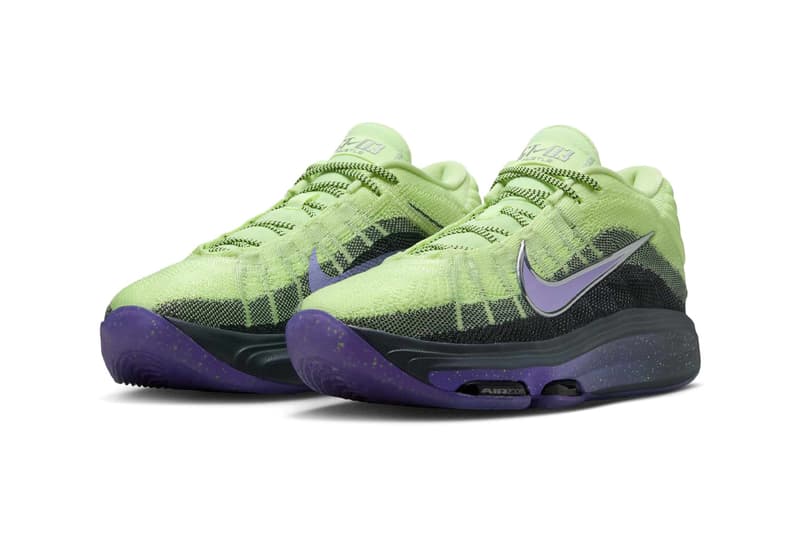 Victor Wembanyama Nike GT Hustle 3 “Barely Volt” FV5953-700 Release Info Barely Volt/Metallic Silver-Dark Grey-Purple Agate swoosh alien french paris nba san antonio spurs
