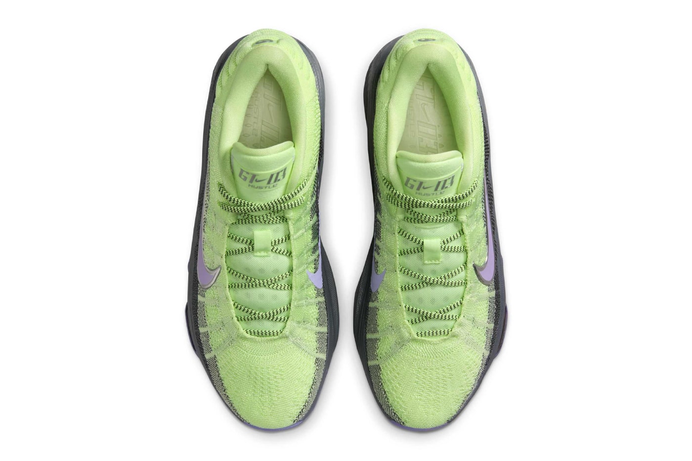 Victor Wembanyama Nike GT Hustle 3 “Barely Volt” FV5953-700 Release Info Barely Volt/Metallic Silver-Dark Grey-Purple Agate swoosh alien french paris nba san antonio spurs