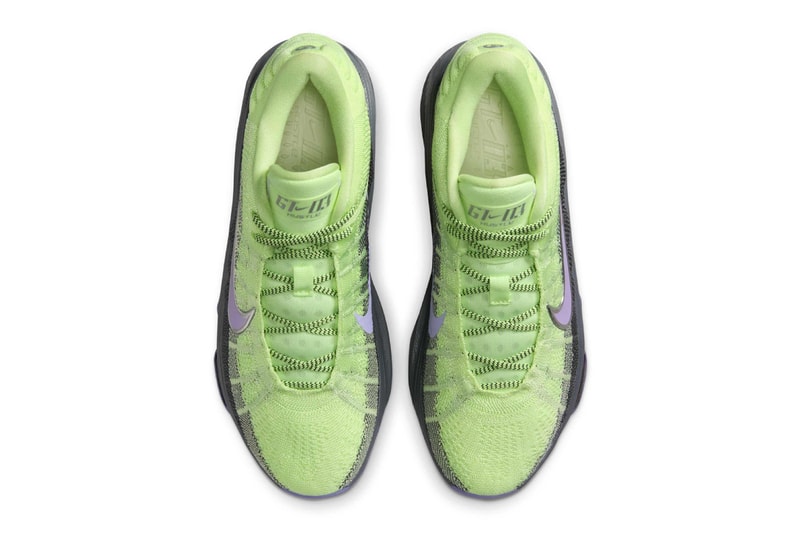 Victor Wembanyama Nike GT Hustle 3 “Barely Volt” FV5953-700 Release Info Barely Volt/Metallic Silver-Dark Grey-Purple Agate swoosh alien french paris nba san antonio spurs