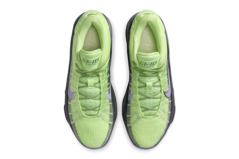 Victor Wembanyama Nike GT Hustle 3 “Barely Volt” FV5953-700 Release Info Barely Volt/Metallic Silver-Dark Grey-Purple Agate swoosh alien french paris nba san antonio spurs