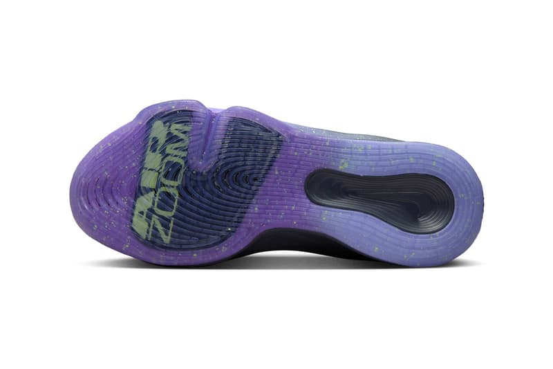 Victor Wembanyama Nike GT Hustle 3 “Barely Volt” FV5953-700 Release Info Barely Volt/Metallic Silver-Dark Grey-Purple Agate swoosh alien french paris nba san antonio spurs