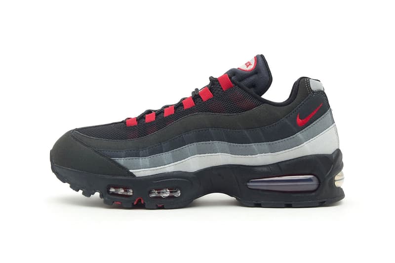 Liverpool FC x Nike Air Max 95 “Black/Gym Red-Smoke Grey” HM4830-001 Release Info jd sports football club uk soccer