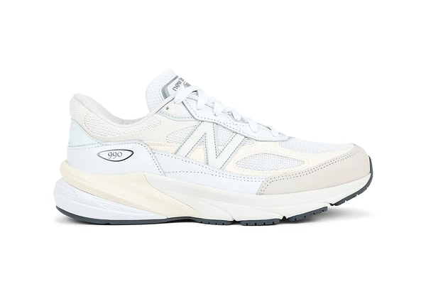 New Balance 990v6 "White/Sea Salt" U990GB6 Release Info made in usa nb all white runner sneakers dad shoes summer