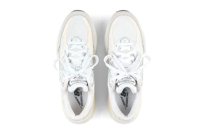 New Balance 990v6 "White/Sea Salt" U990GB6 Release Info made in usa nb all white runner sneakers dad shoes summer