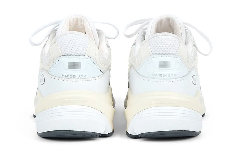New Balance 990v6 "White/Sea Salt" U990GB6 Release Info made in usa nb all white runner sneakers dad shoes summer