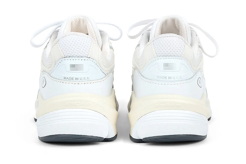 New Balance 990v6 "White/Sea Salt" U990GB6 Release Info made in usa nb all white runner sneakers dad shoes summer