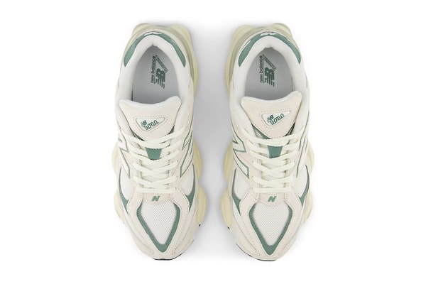 New Balance 9060 "Juniper" Release Info Linen/Dark Juniper U9060EEI spring april 2025 green white cream sail suede mesh leather