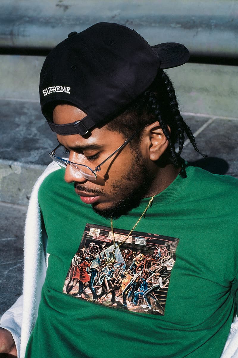 Supreme Spring 2025 Tees box logo graphics branding streetwear imprint release info ernie barnes the sugar shack max b rapper josh smith