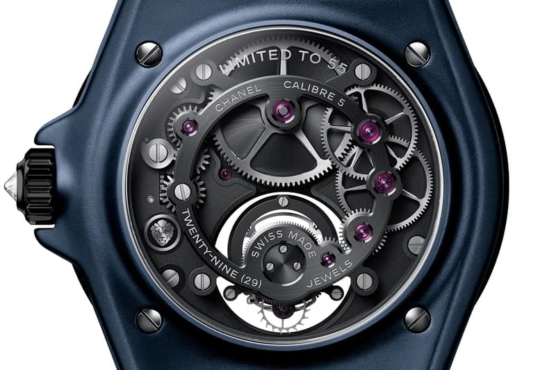 Chanel J12 Receives Midnight-Blue Makeover bleu diamond tourbillon bleu x ray sapphires