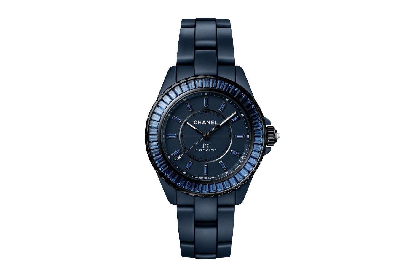 Chanel J12 Receives Midnight-Blue Makeover bleu diamond tourbillon bleu x ray sapphires
