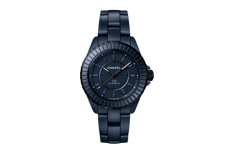 Chanel J12 Receives Midnight-Blue Makeover bleu diamond tourbillon bleu x ray sapphires