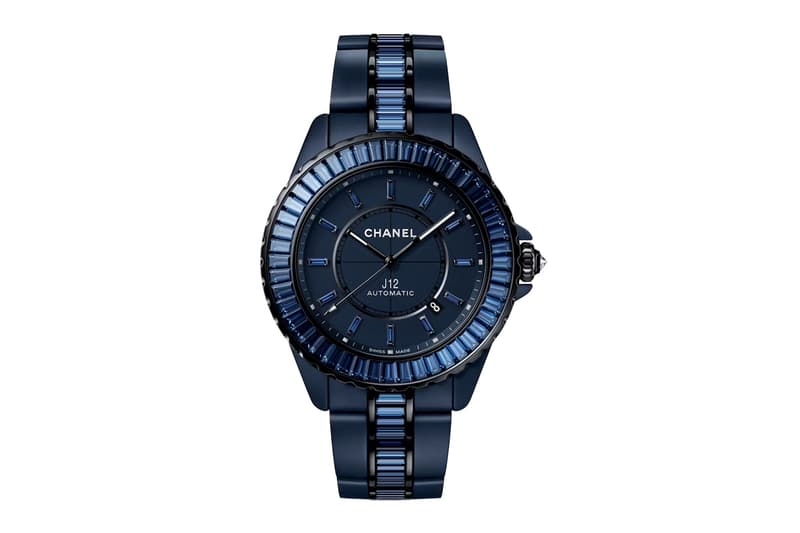 Chanel J12 Receives Midnight-Blue Makeover bleu diamond tourbillon bleu x ray sapphires