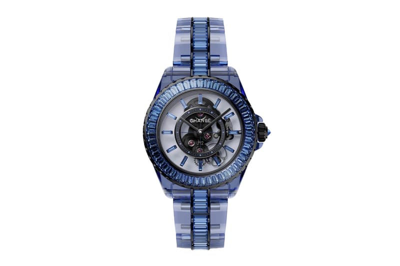 Chanel J12 Receives Midnight-Blue Makeover bleu diamond tourbillon bleu x ray sapphires