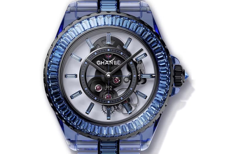 Chanel J12 Receives Midnight-Blue Makeover bleu diamond tourbillon bleu x ray sapphires