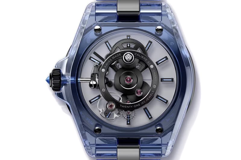 Chanel J12 Receives Midnight-Blue Makeover bleu diamond tourbillon bleu x ray sapphires