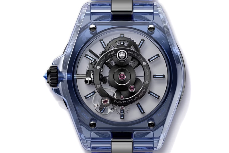 Chanel J12 Receives Midnight-Blue Makeover bleu diamond tourbillon bleu x ray sapphires