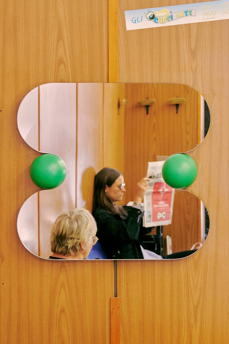 Ready To Hang Milan Design Week Pop-up Parrucchiere Salon ‘Between Seeing’ Alcova Bezel Mirror Big Squeeze Mirror Clasp Mirror Gotchi Mirror Jelly Mirror Puffer Mirror Info