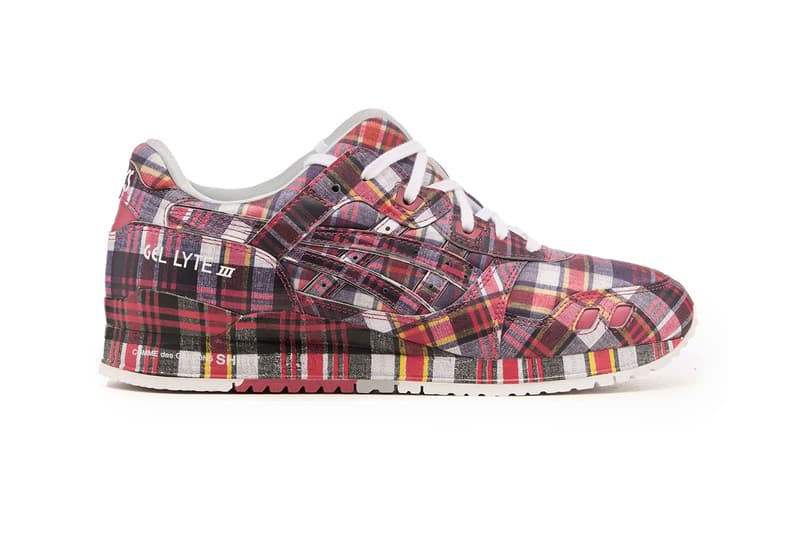 COMME des GARÇONS SHIRT x ASICS Gel-Lyte III 07 Plaid Tartan Check Release Info