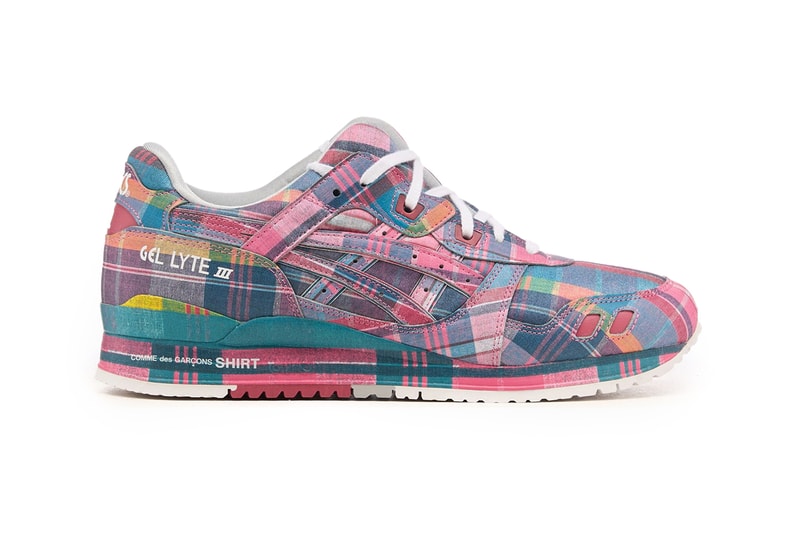 COMME des GARÇONS SHIRT x ASICS Gel-Lyte III 07 Plaid Tartan Check Release Info
