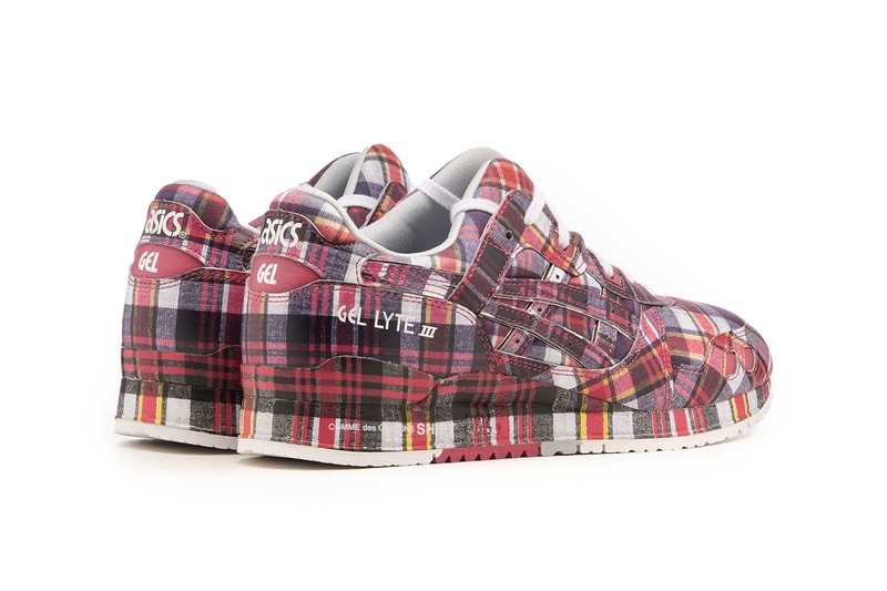 COMME des GARÇONS SHIRT x ASICS Gel-Lyte III 07 Plaid Tartan Check Release Info