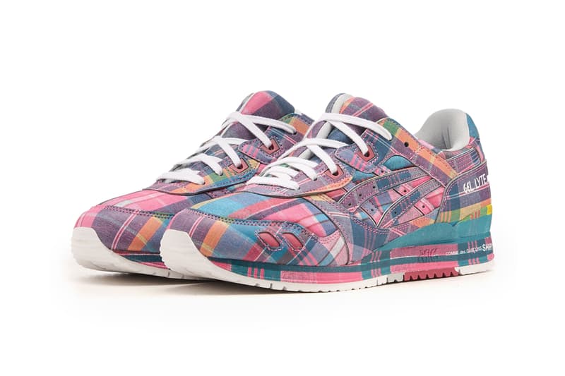COMME des GARÇONS SHIRT x ASICS Gel-Lyte III 07 Plaid Tartan Check Release Info