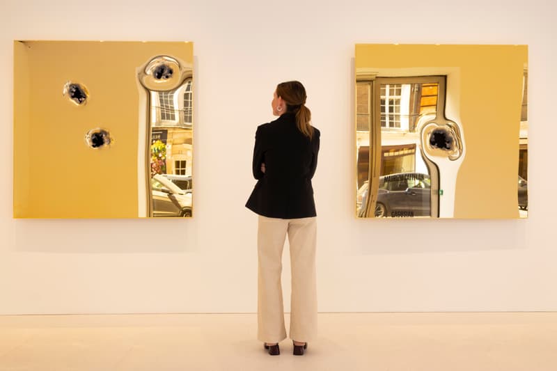 maurizio cattelan bones exhibition gagosian london