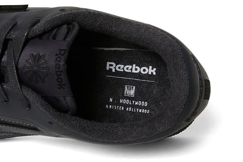 N.HOOLYWOOD COMPILE Reimagines the Reebok Club C 85 release info sneaker footwear collab drop black n hoolywood price japan 