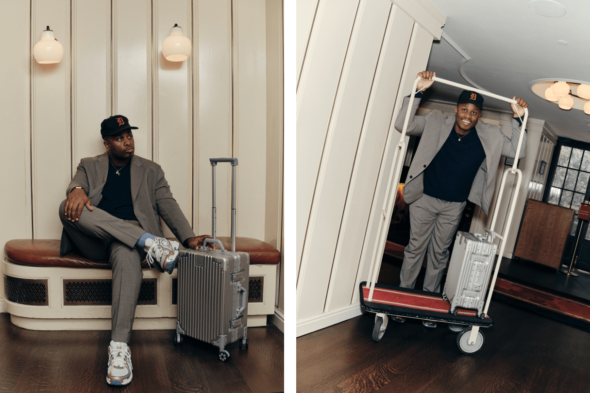 Devon Walker Travel Tips With Theory Motion Wool Collection