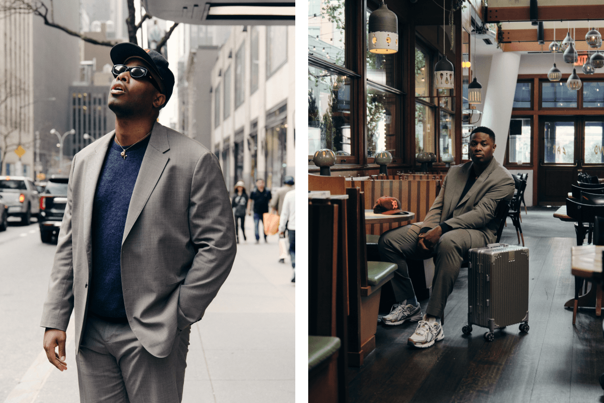 Devon Walker Travel Tips With Theory Motion Wool Collection