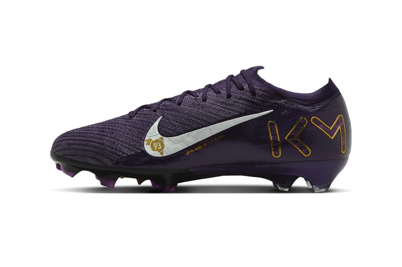 Official Look at the Kylian Mbappé x Nike Mercurial Zoom Vapor 16 "Grand Purple" FQ8683-500 Grand Purple/Pale Ivory swoosh