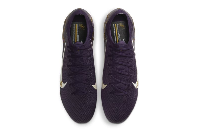 Official Look at the Kylian Mbappé x Nike Mercurial Zoom Vapor 16 "Grand Purple" FQ8683-500 Grand Purple/Pale Ivory swoosh