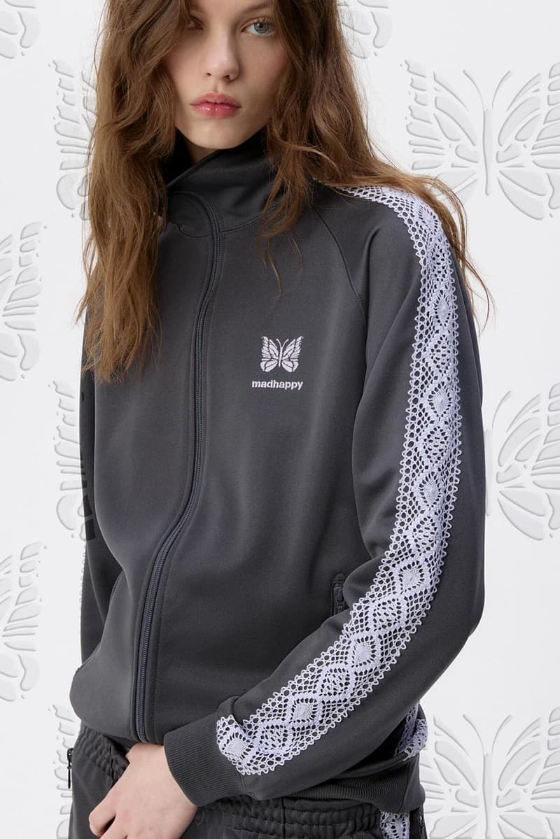 Madhappy Puts Its Own Spin on the NEEDLES Tracksuit collab release info drop price flannel hoodie