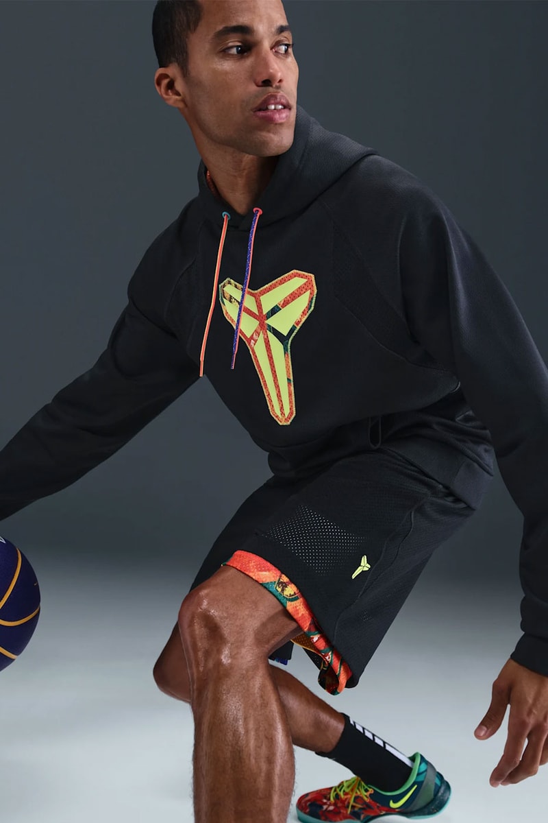Nike’s “What The Kobe?” Apparel Collection Kobe Bryant Mamba Day jerseys basketball black mamba logo colorful tees tshirts Dri-FIT Reversible Jersey Dri-FIT Reversible Basketball Shorts Therma-FIT Pullover Hoodie T-shirts Release Info 