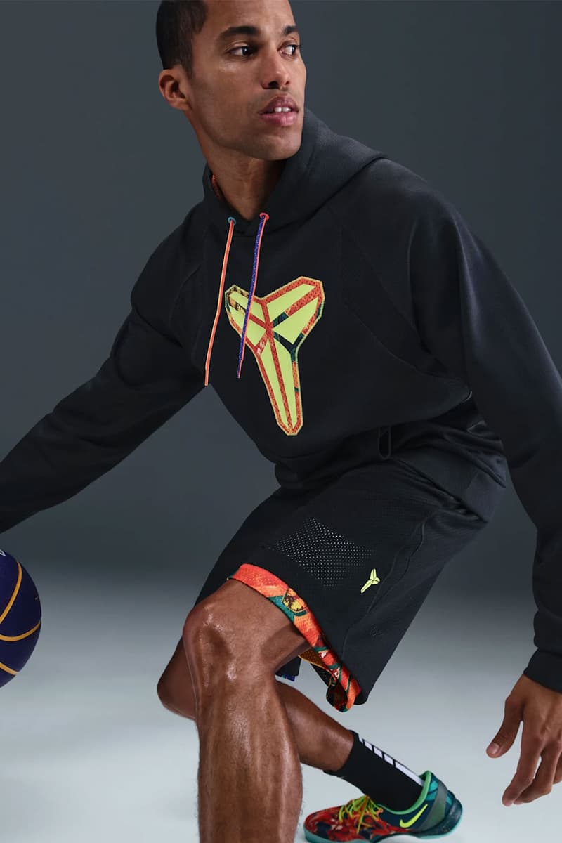 Nike’s “What The Kobe?” Apparel Collection Kobe Bryant Mamba Day jerseys basketball black mamba logo colorful tees tshirts Dri-FIT Reversible Jersey Dri-FIT Reversible Basketball Shorts Therma-FIT Pullover Hoodie T-shirts Release Info