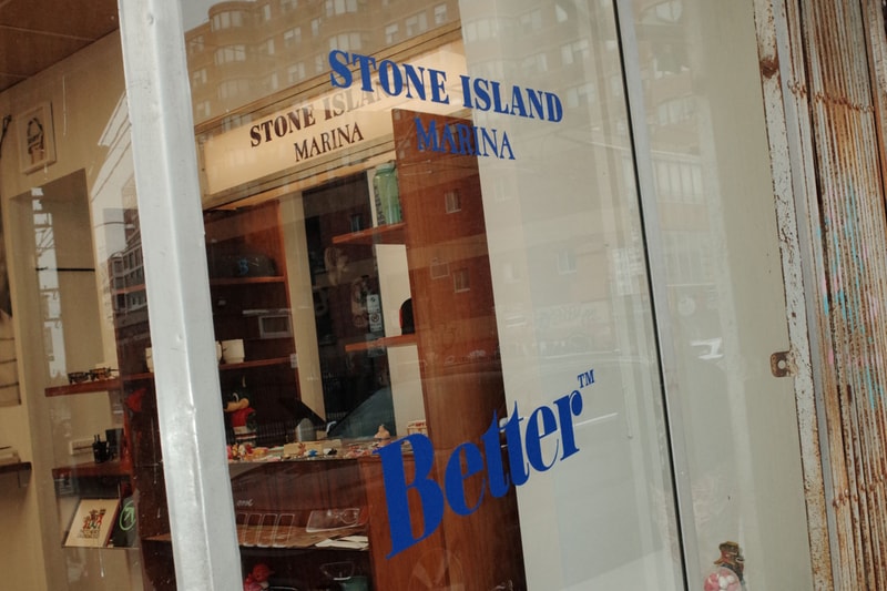 Stone Island Marina x Better Gift Shop Connect on Collaborative Colorway and Pop-Up release info blue limited edition price 